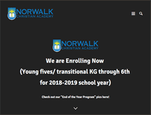 Tablet Screenshot of norwalkchristian.org